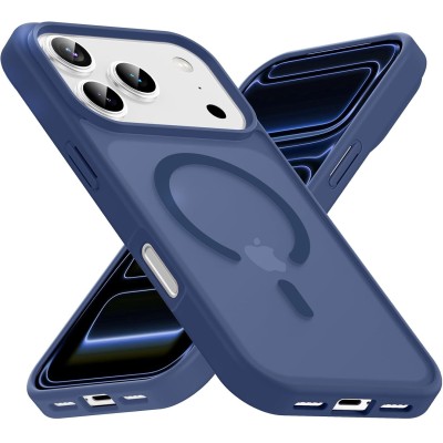 Funda magnética compatible con iPhone 17 Pro Max, compatible con Magsafe, protección de grado milita